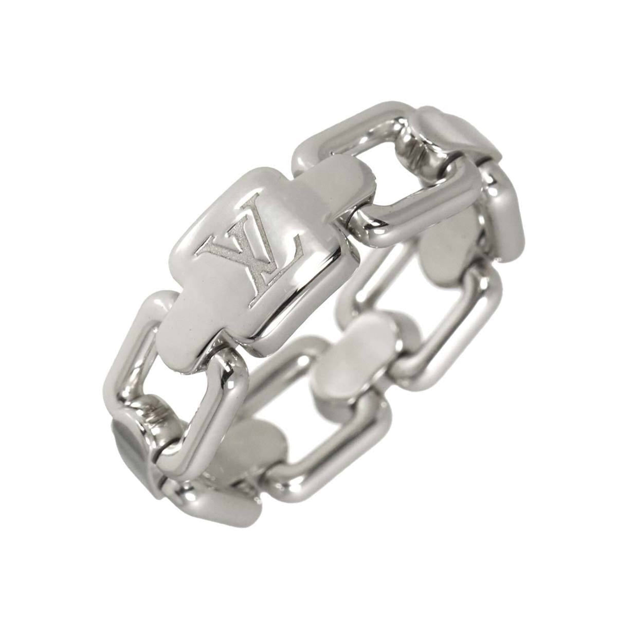 Louis Vuitton Berg Chain Attraction #48 Ring, 18K WG White Gold 750 — Like New