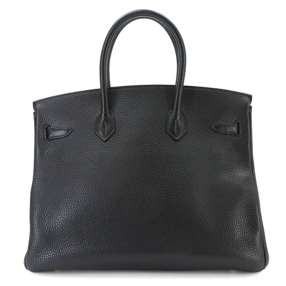 Hermes Birkin 35 Togo Black Handbag with X Stamp and Gold Hardware — Like New
