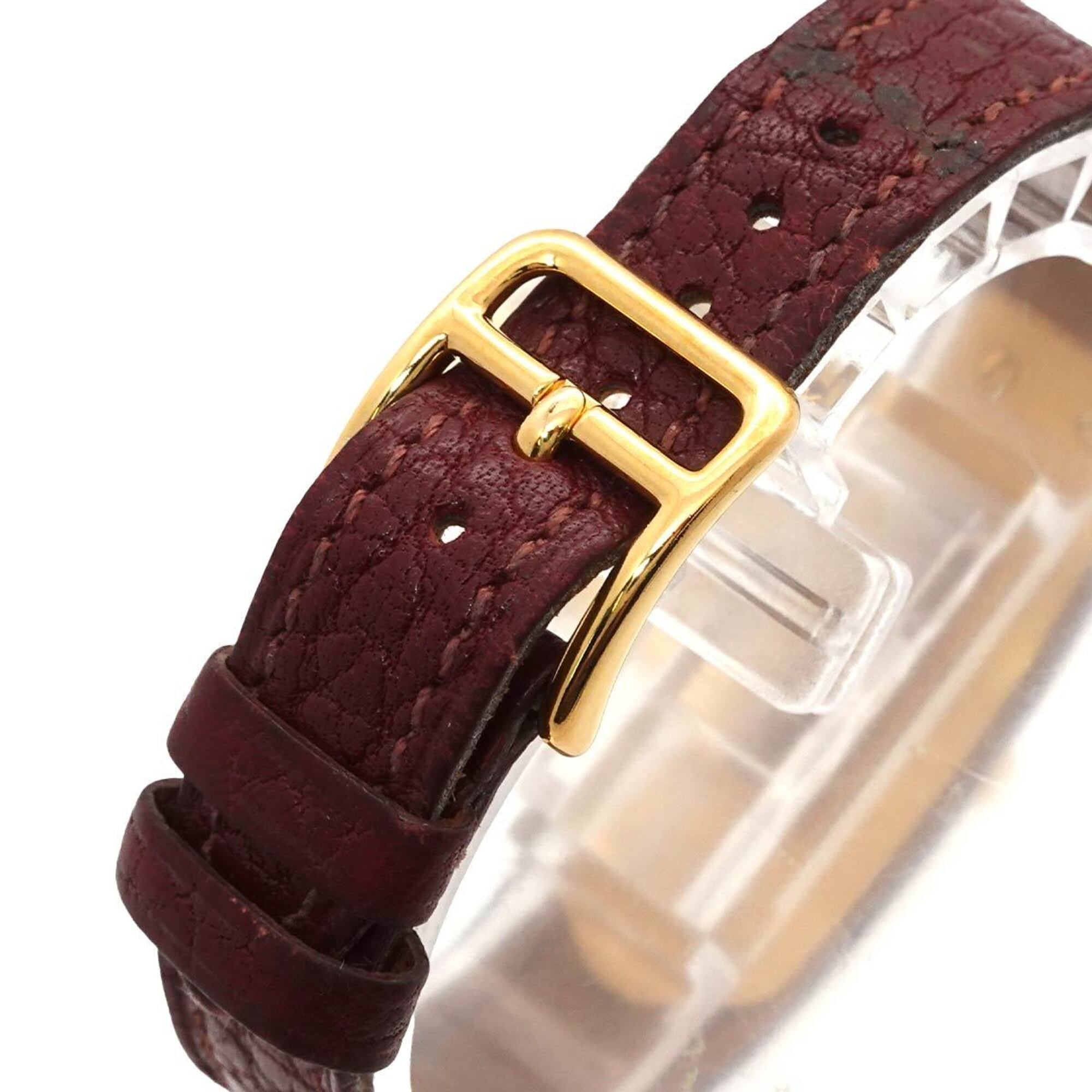 Hermes Kelly Watch, Women's Bordeaux, Quartz with Padlock — Very Good
