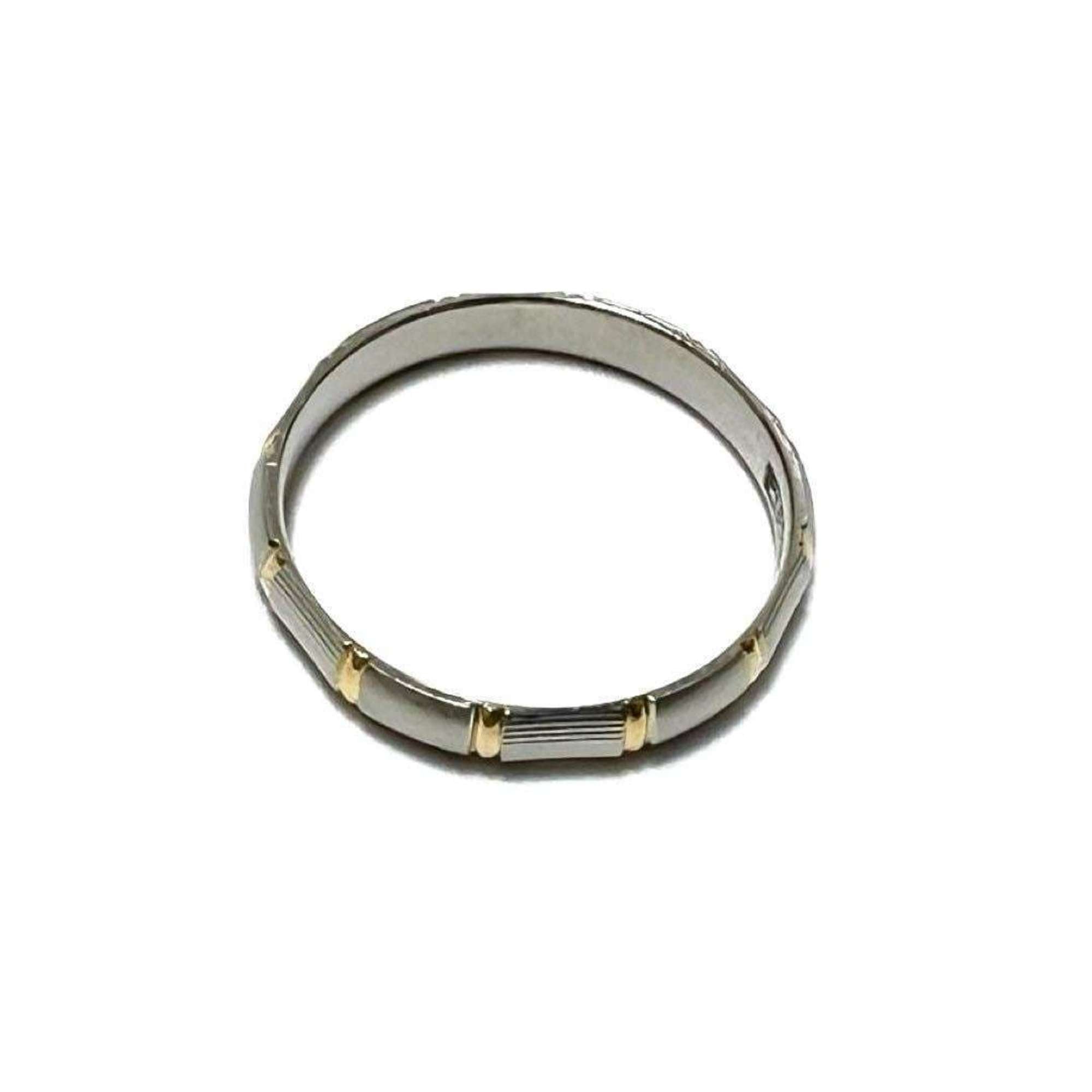 CELINE Men's Ring Platinum Yellow Gold K18 Combi Trim Off — Like New