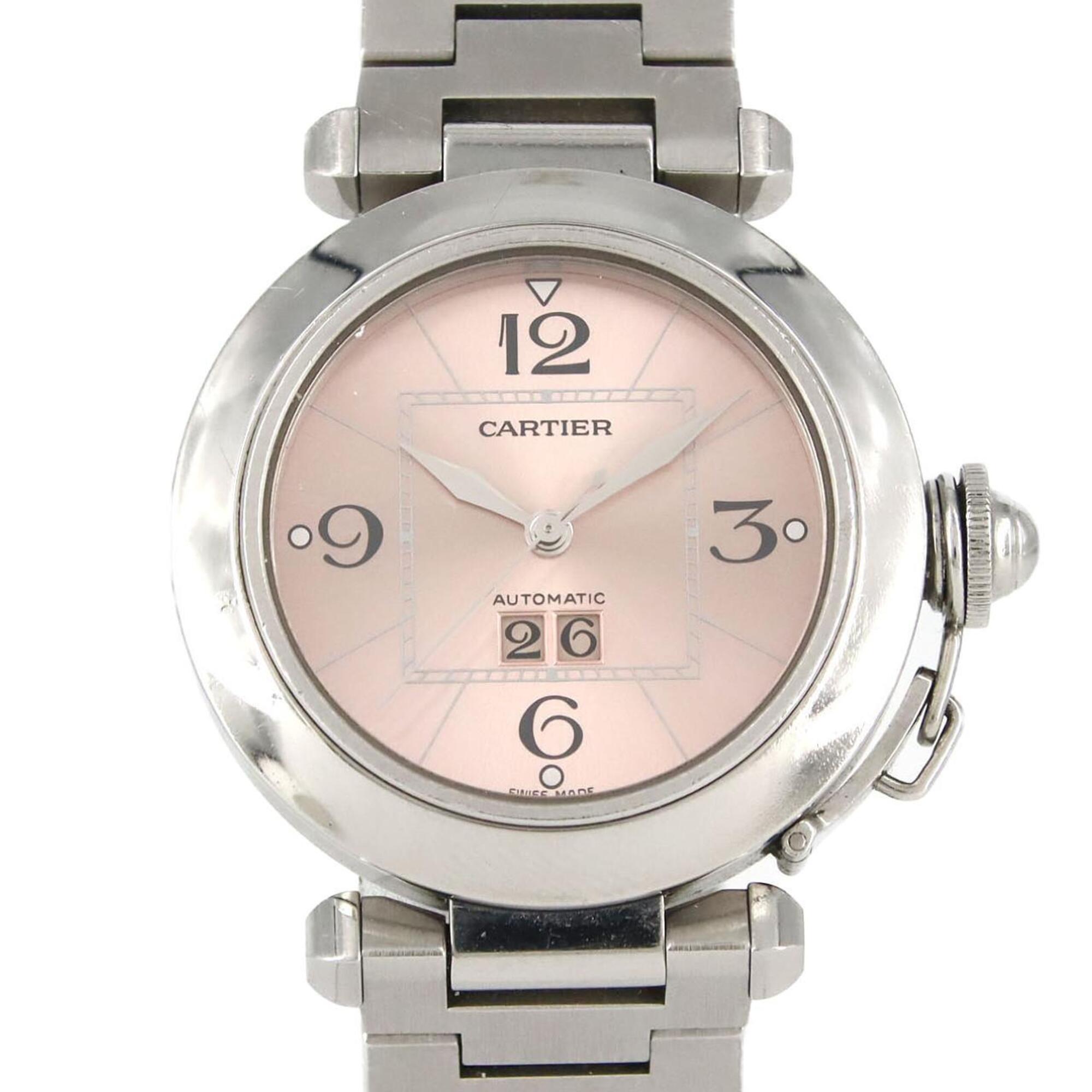 Cartier Pasha C Grande Date W31058M7 Stainless Steel Automatic Watch — Good
