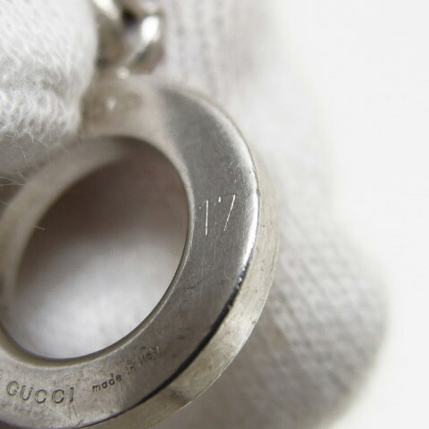 Gucci ball chain silver bracelet size 17