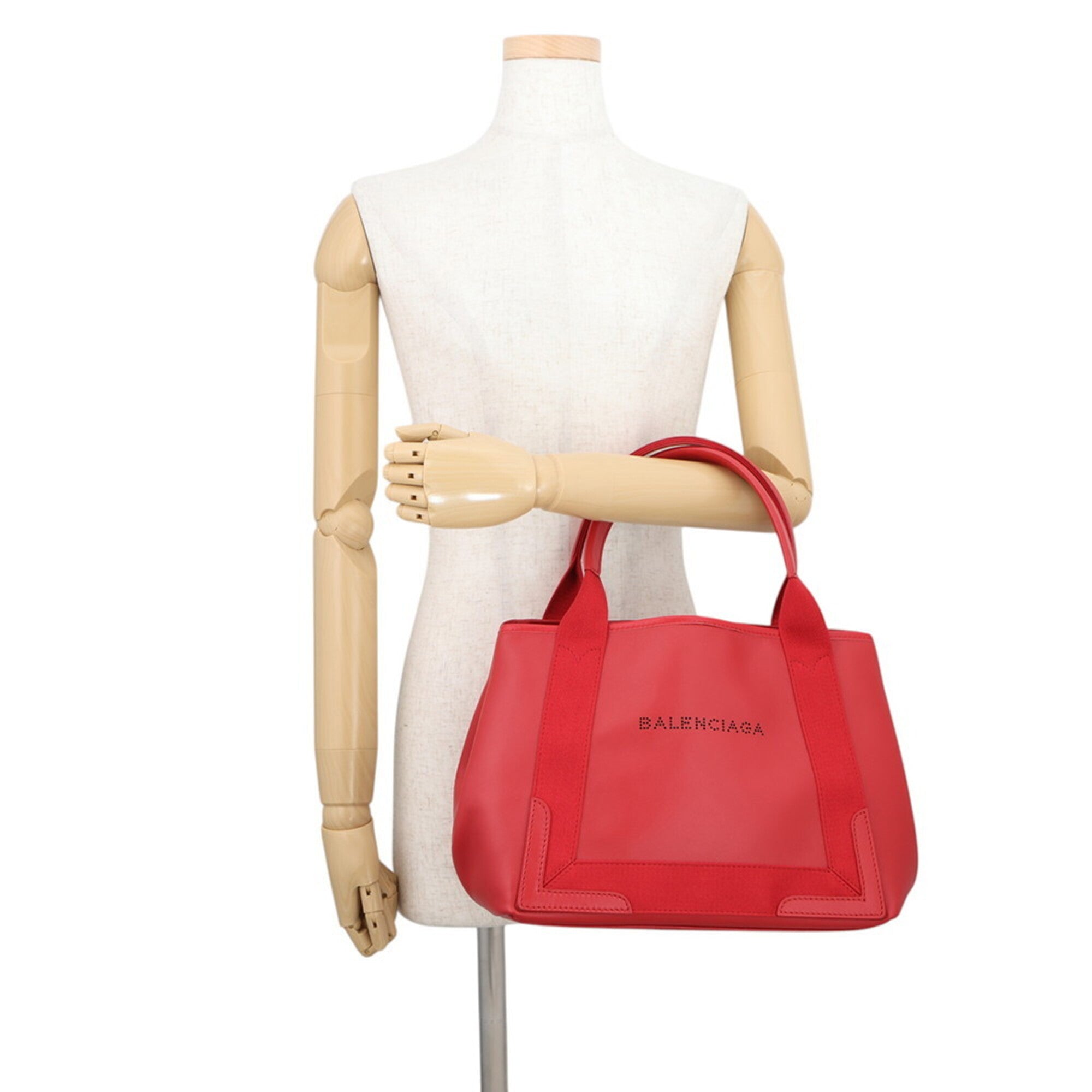 Balenciaga Tote Bag Navy Cabas S Canvas 339933 BALENCIAGA Handbag — Like New