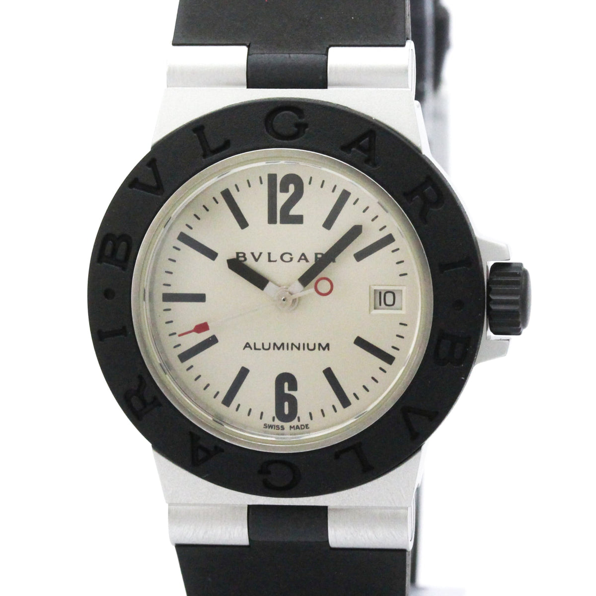 BVLGARI Aluminum Rubber Quartz Ladies Watch AL29A — Very Good