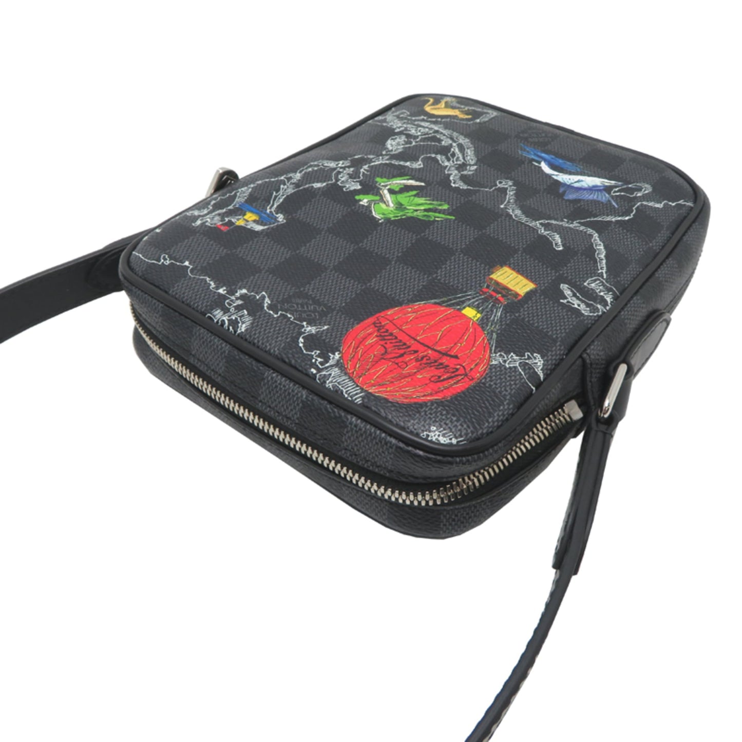 Louis Vuitton Danube PM Men's Shoulder Bag N40239 (Discontinued) Damier Graphite Black