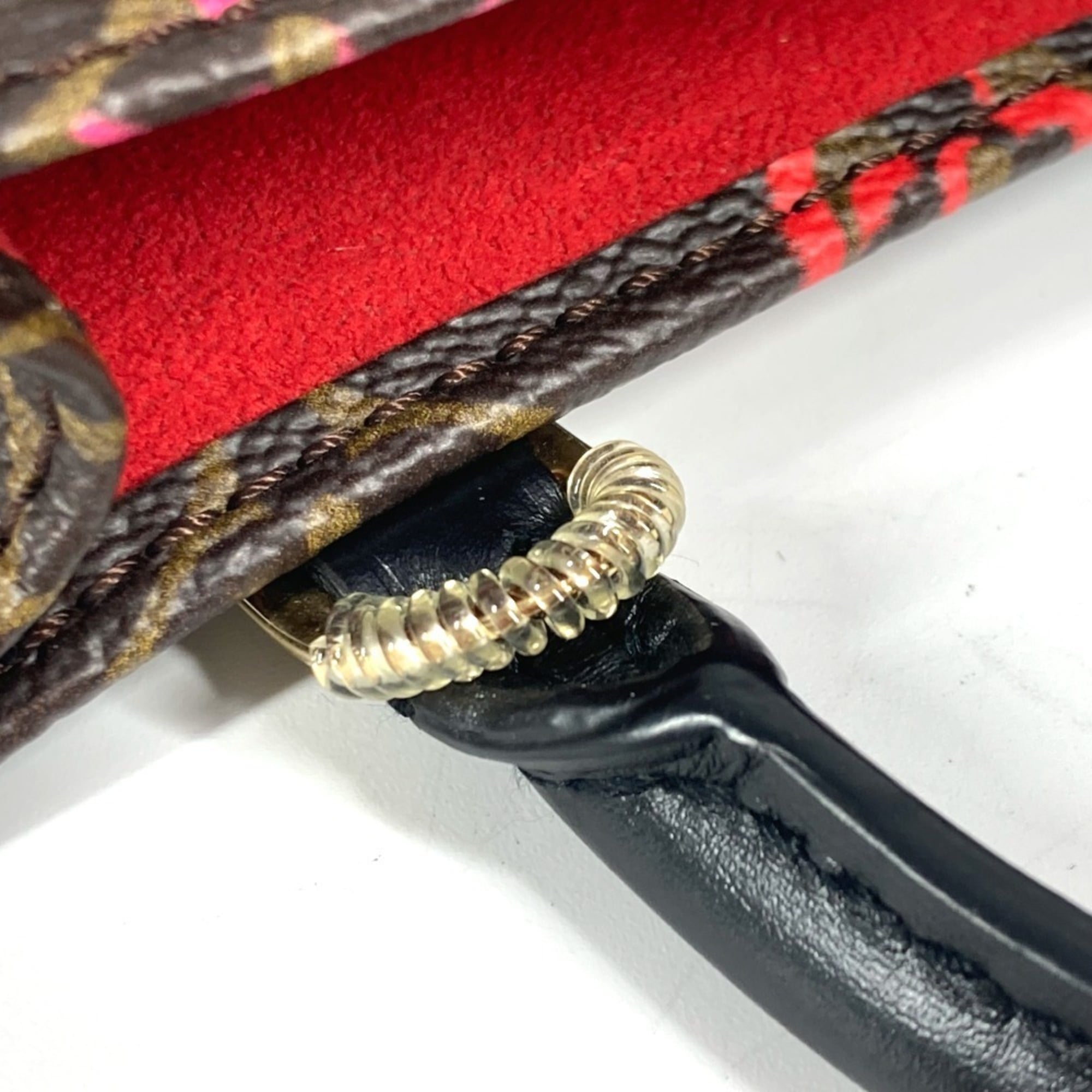 LOUIS VUITTON M80839 Monogram Fall in Love China Limited Petite Sac Plat Bag Handbag Crossbody Shoulder Canvas Women's Brown — Like New