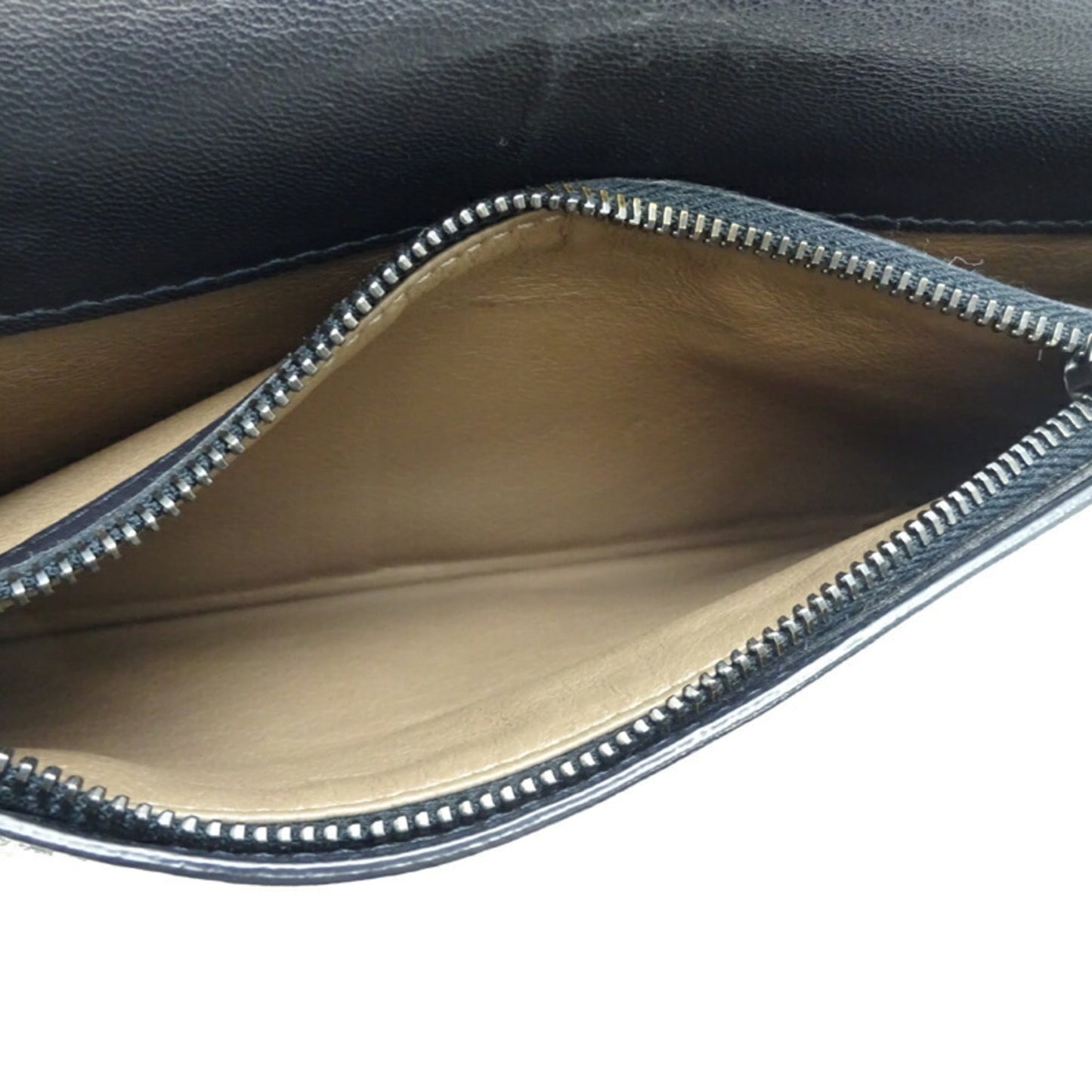 Bottega Veneta Intrecciato Cangle Long Wallet Men's 113993 Leather Black