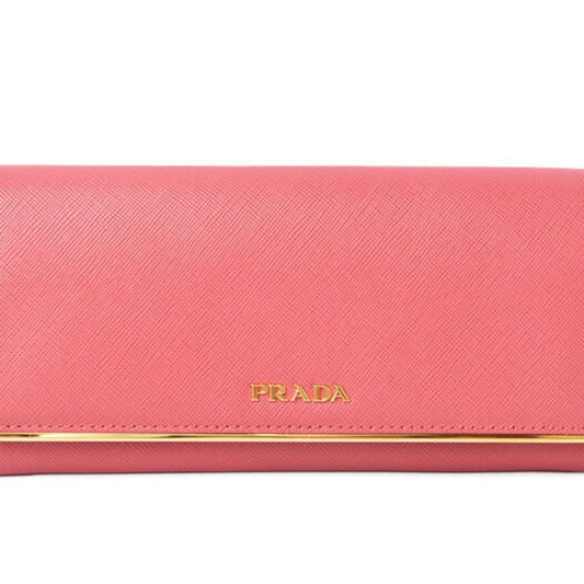 Prada wallet PRADA long 1M1132 SAFFIANO METAL PEONIA Peonia