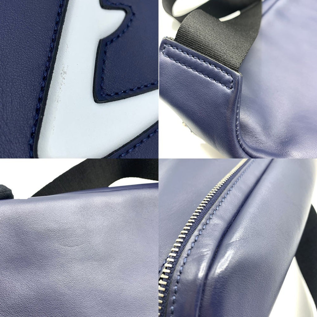 FENDI Bugs Eye Body Bag Waist Navy 7V34 A80J F0R2A