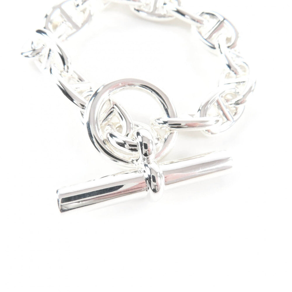 HERMES Chaine d'Ancre MM AG925 14-link bracelet, silver, made in France, 2024 model, weight 52.0g, women's — Like New