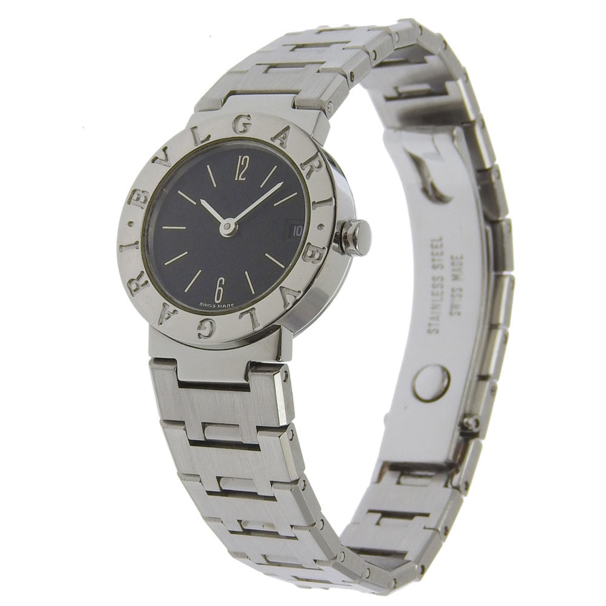 BVLGARI Bvlgari Watch BB23SS Stainless Steel Quartz Analog Display Black Dial Women's I220724028 — Good