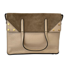FENDI Flip Leather 3-Way Shoulder Bag 8DT302-A94WA199-0189 Greige Women's — Like New