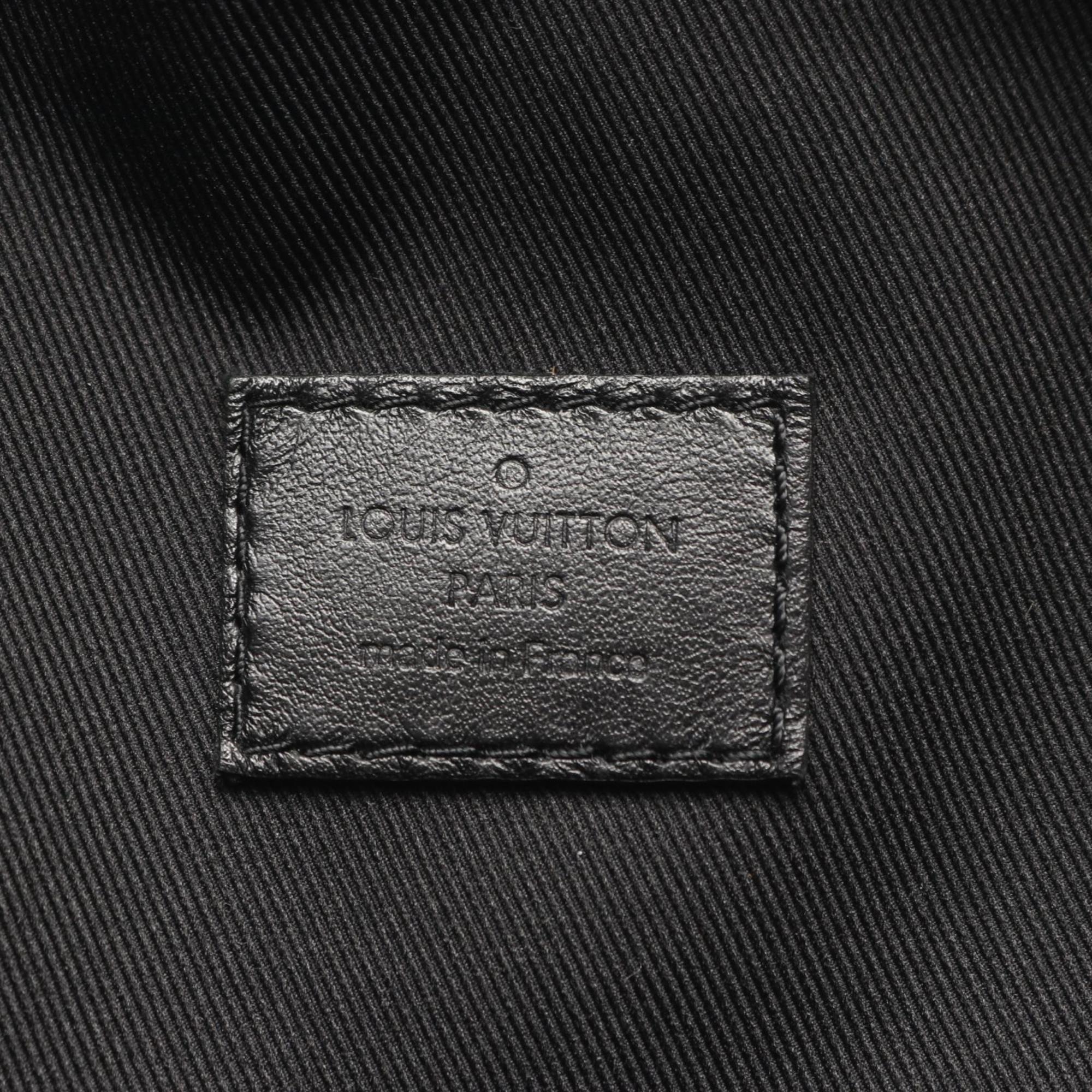 Louis Vuitton Discovery Bum Bag, Waist Body Coated Canvas and Leather, Monogram Galaxy, Men's, Black Gray, M44444