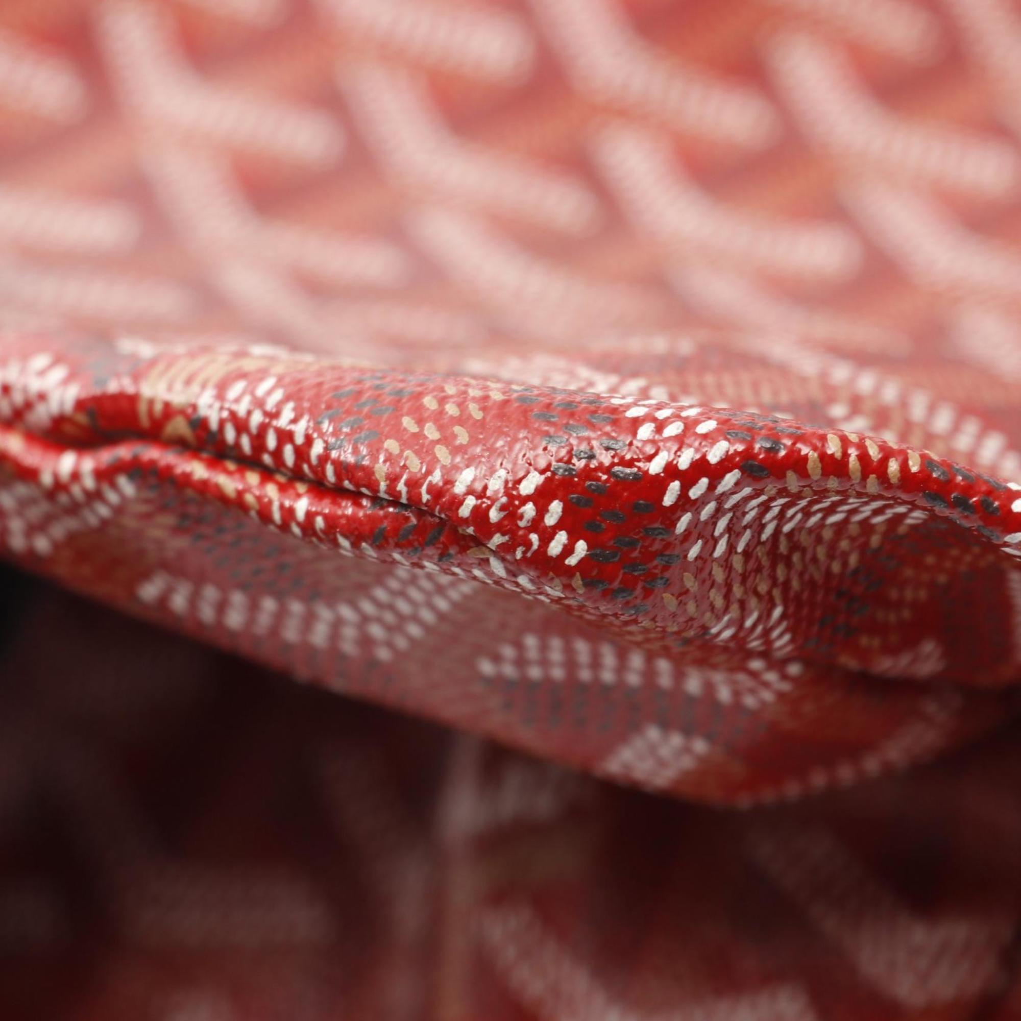 Goyard Saint Louis PM Tote Bag, Coated Canvas and Leather, Women's, Red Multicolor, AMALOUSPM02SUTO20103