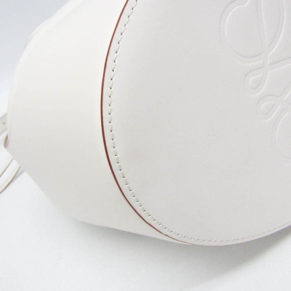 Loewe Balloon Medium Women's Leather Shoulder Bag White — Like New