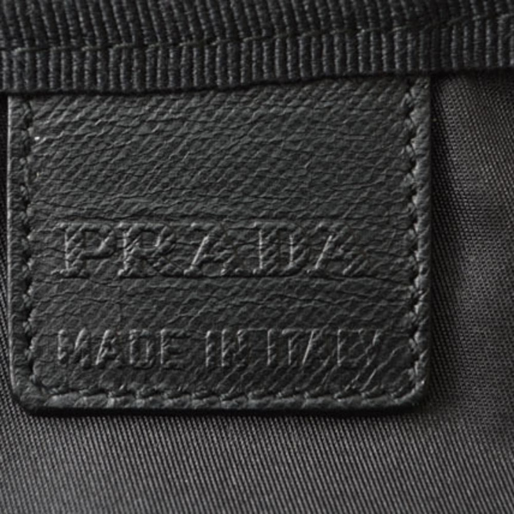 PRADA Pouch Travel Clutch VELA Nylon Black — Like New