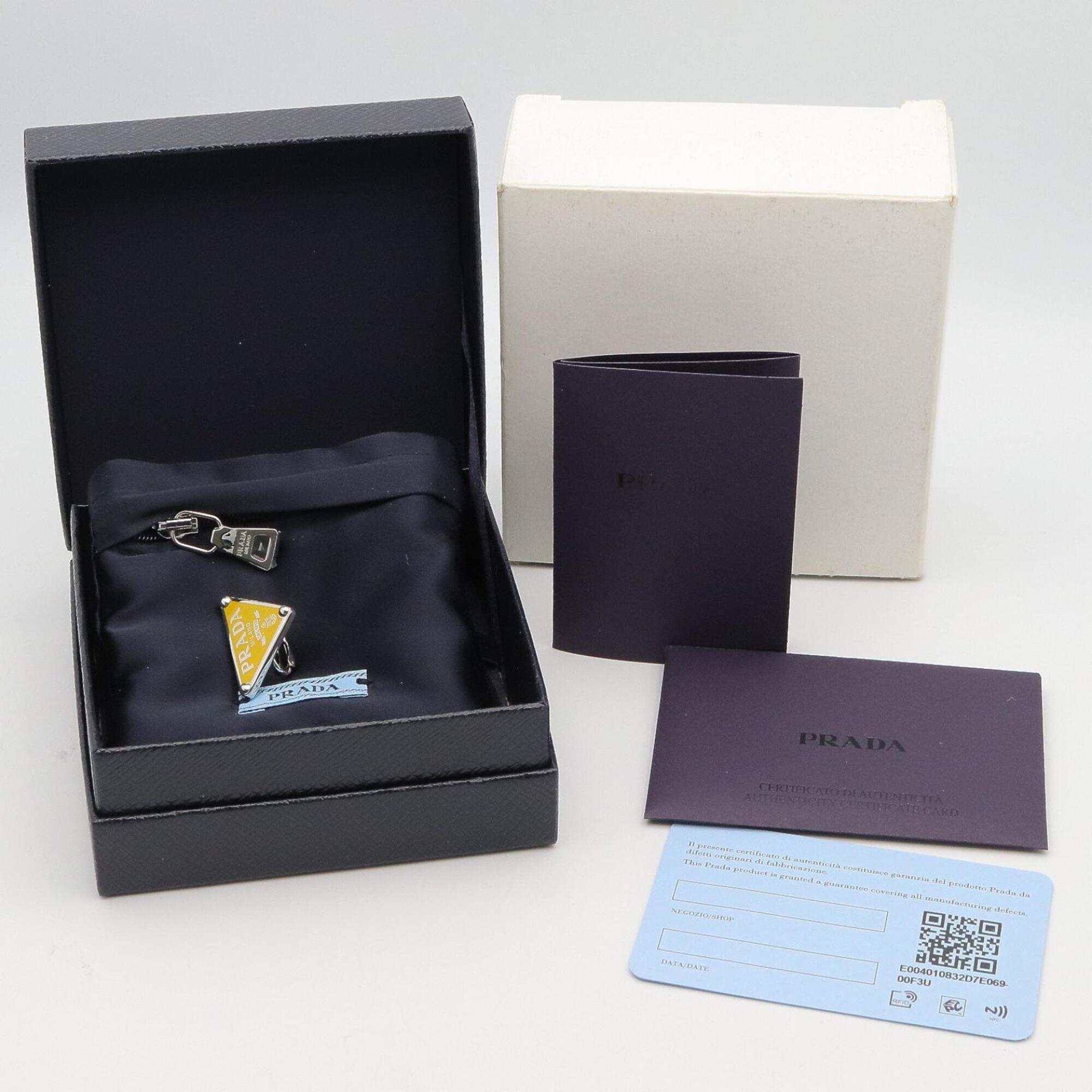 Prada PRADA 1JO722 SV925 Right Earring Jewelry Silver 925 Men's Women's Yellow — New - Store Return