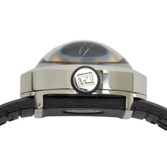 Fendi Bousla Watch 8010L Quartz Black Dial Stainless Steel Rubber Women's FENDI — Good