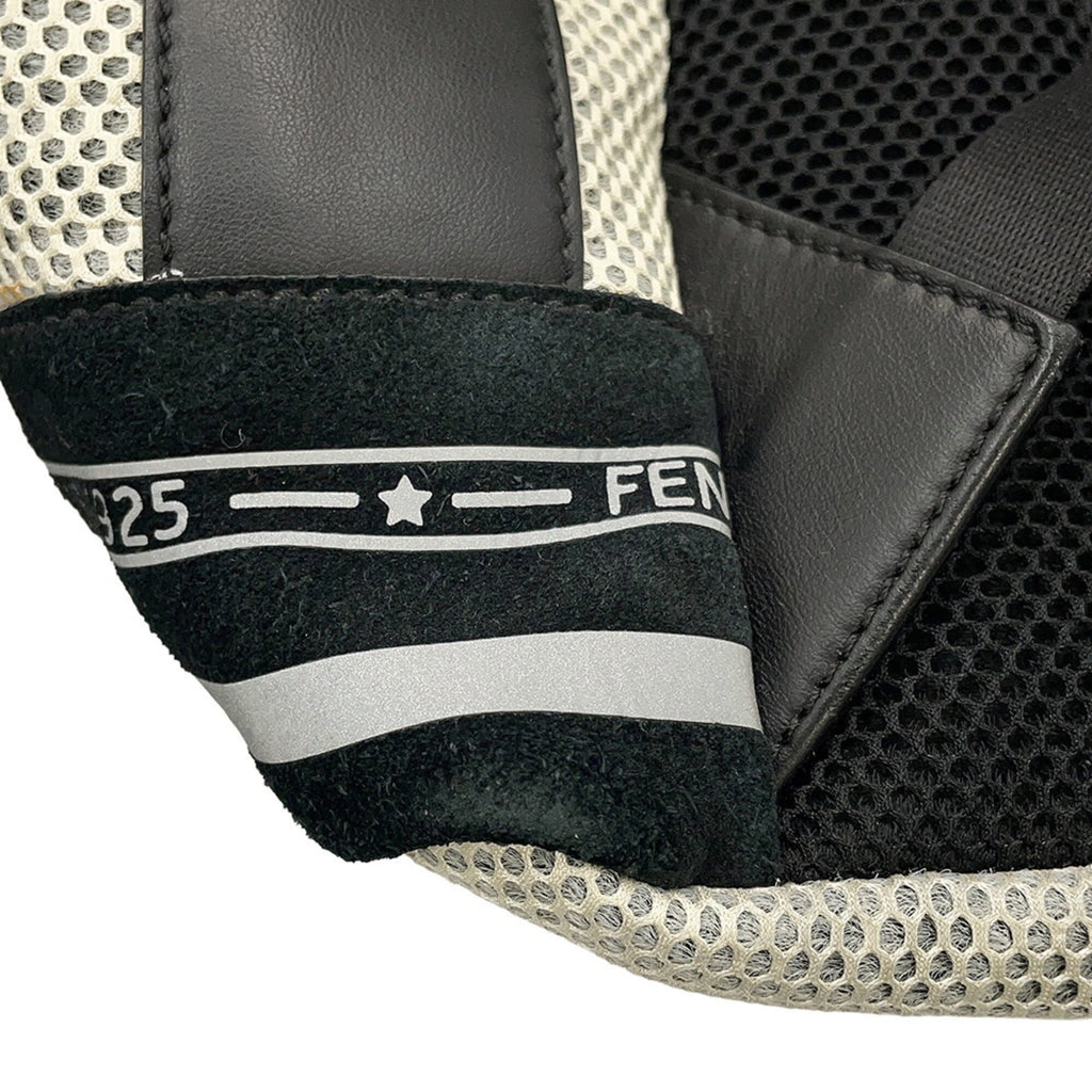 Fendi Backpack Nylon/Mesh 7VA466 FENDI Black and White