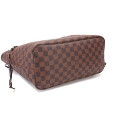 Louis Vuitton Neverfull MM Damier Tote Handbag, Ebene Cerise N51105 Brown — Like New
