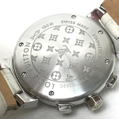 Louis Vuitton Q132C Tambour Wristwatch Silver — Good