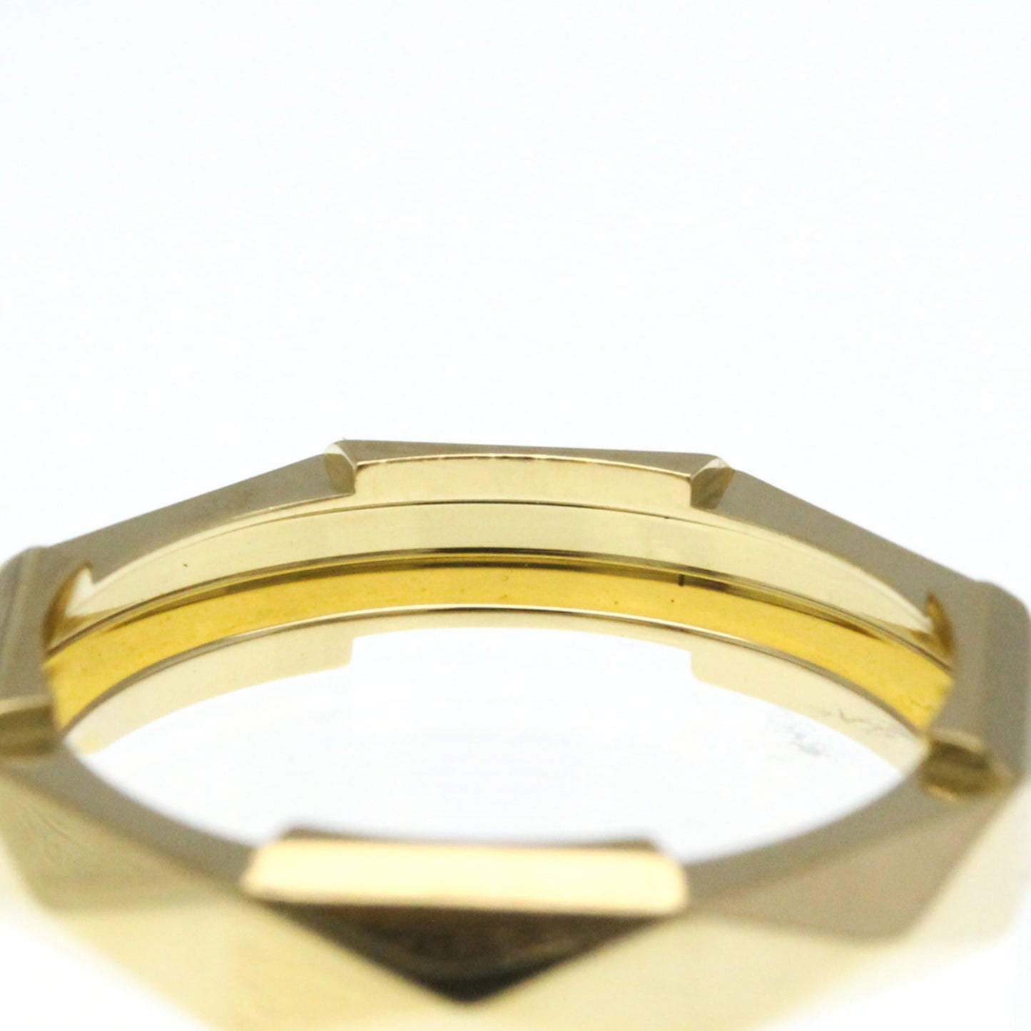 Gucci Studded Ring Yellow Gold (18K) Fashion No Stone Band Ring Gold