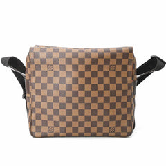 LOUIS VUITTON Naviglio Damier Azur Shoulder Bag, Brown, Men's/Women's, N45255 — Like New