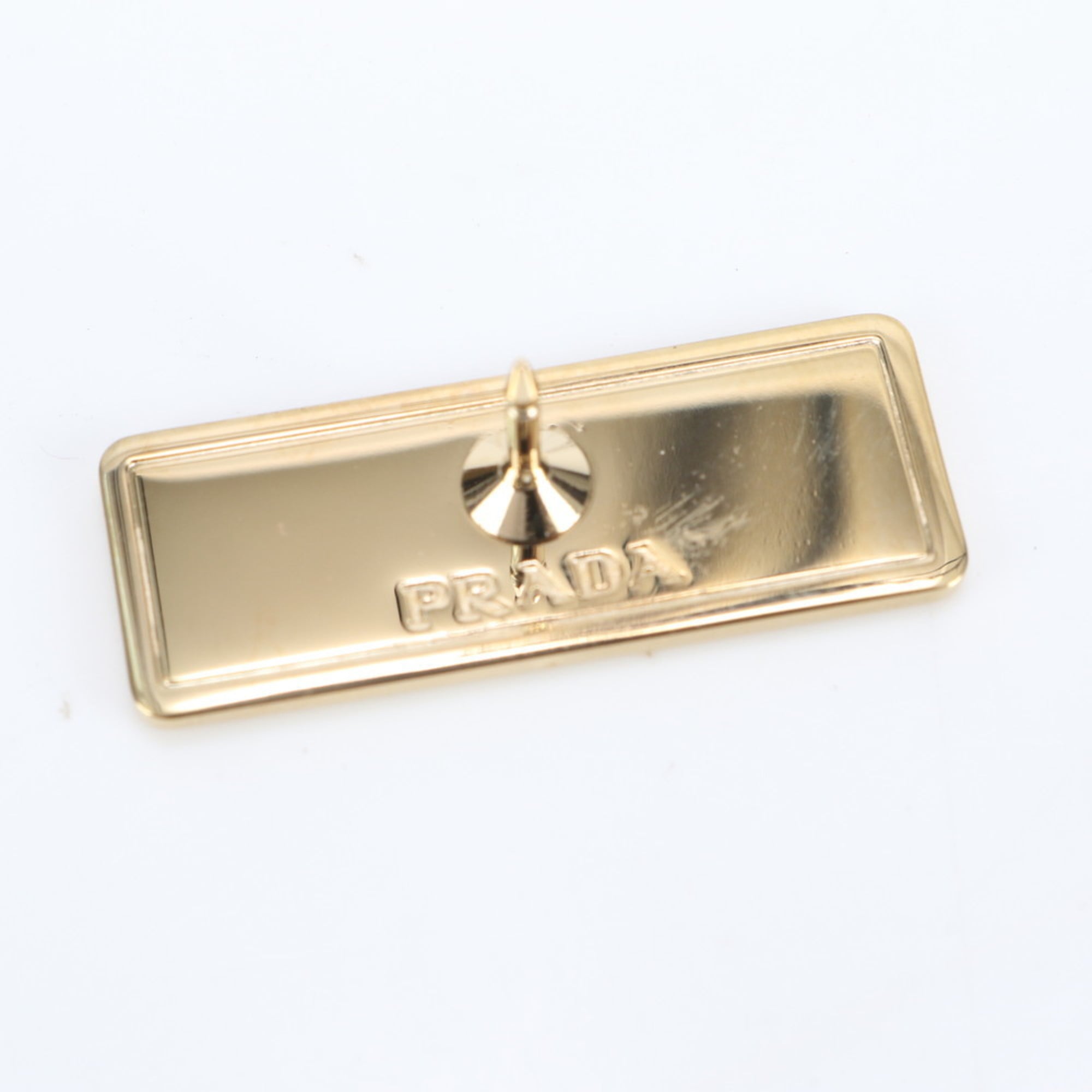 Prada pin badge brooch motif accessory for men