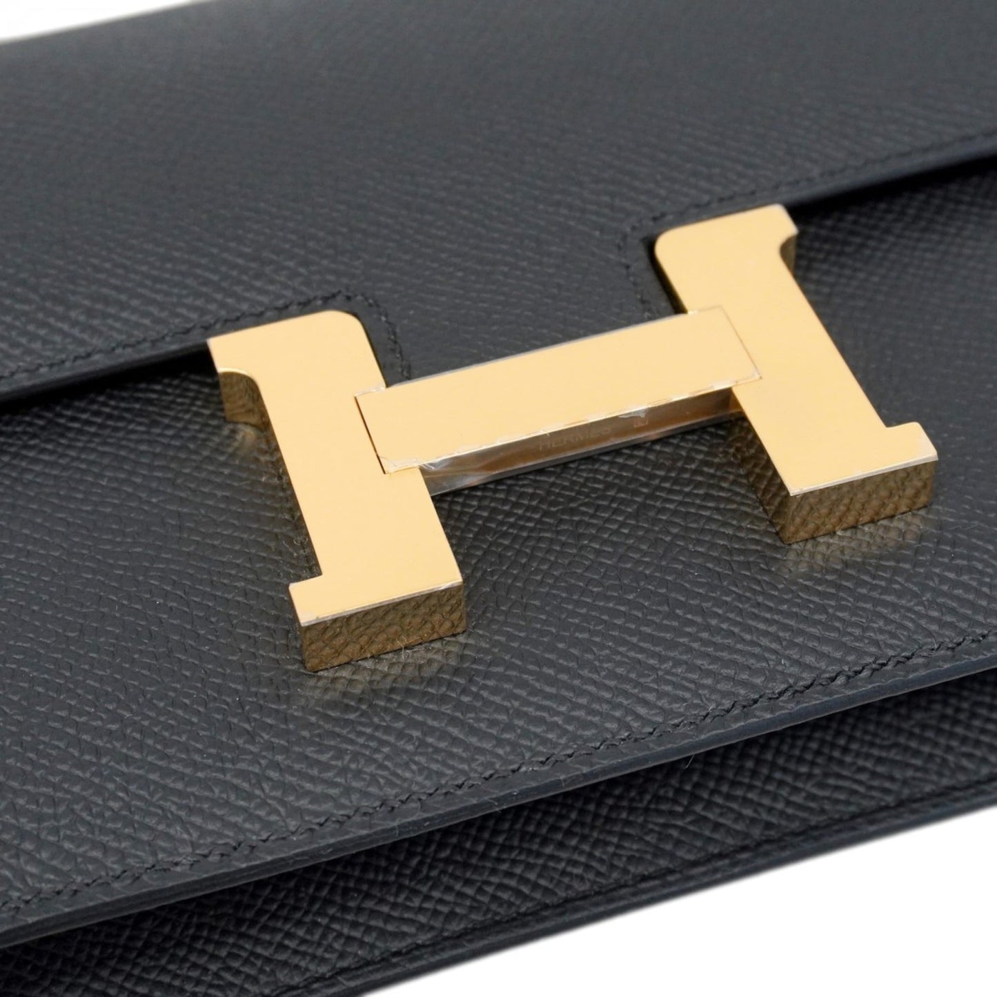 Hermes Hermès Constance Elan Shoulder Bag, Epsom Leather, Black, Double Stamp, Women's