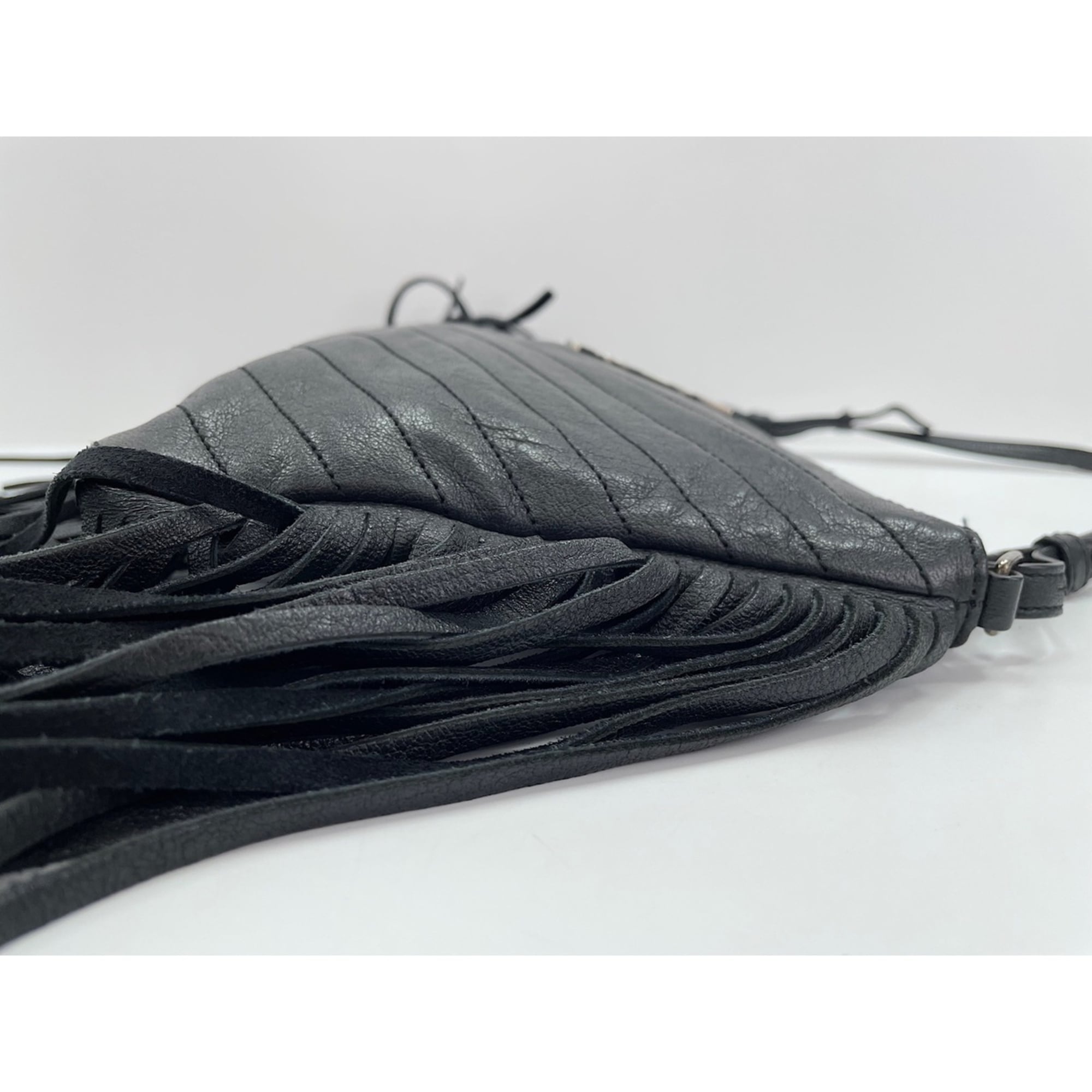 Yves Saint Laurent leather shoulder bag, black — New - Store Return