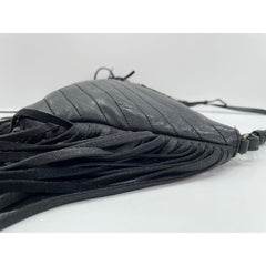 Yves Saint Laurent leather shoulder bag, black — New - Store Return