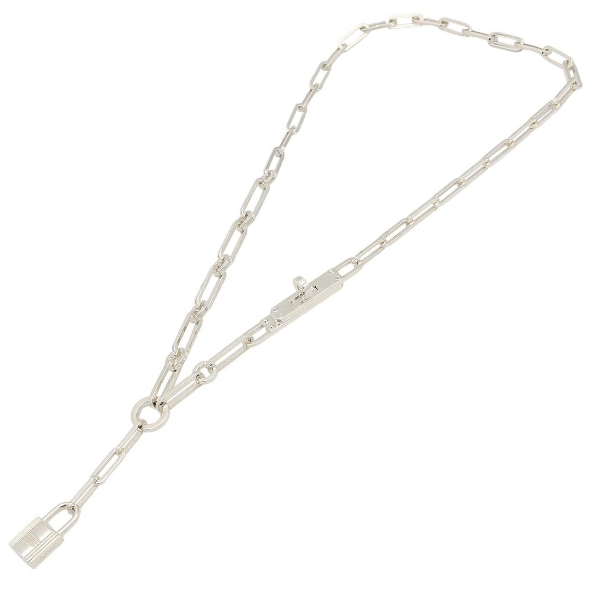Hermes Kelly Chaine Necklace, Sterling Silver 925, Tone, Jewelry for Men and Women — Like New