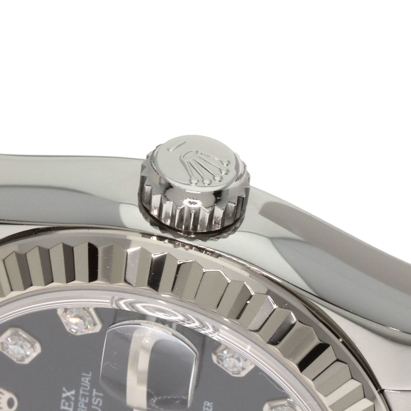 Rolex 179174G Datejust 10P Diamond Watch in Stainless Steel SS 18K White Gold for Women