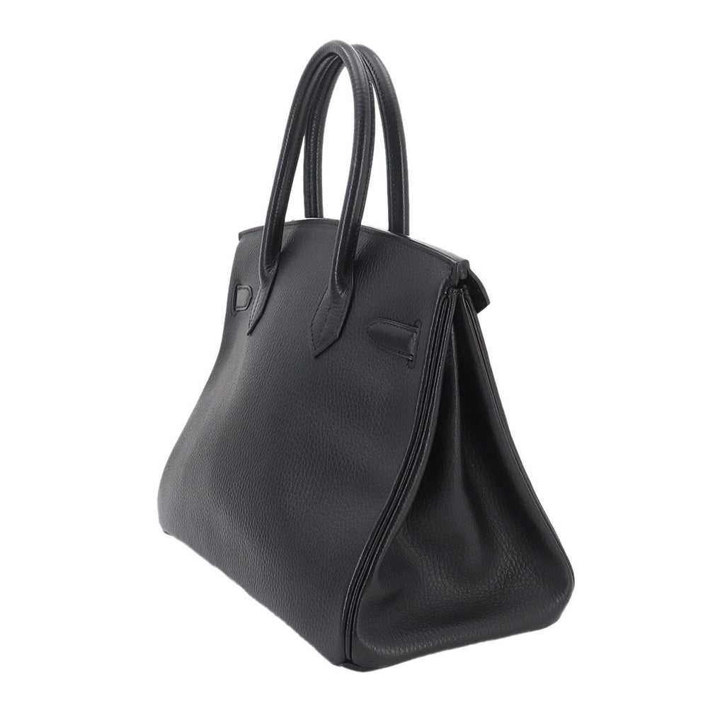 Hermes Birkin 30, Ardennes, Black, Handbag, □B stamp, 1998 production, Gold hardware — Like New