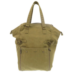Yves Saint Laurent Saint Laurent Paris Downtown 757970 Canvas Khaki Tote Bag 0312 SAINT LAURENT PARIS — Like New