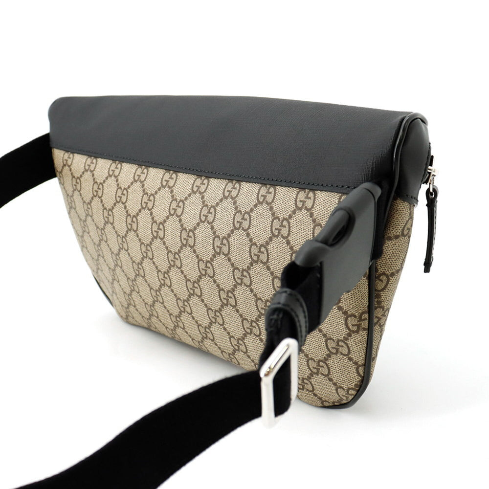 Gucci GG Supreme Belt Bag 779843 GUCCI Waist Black Handbag — Like New
