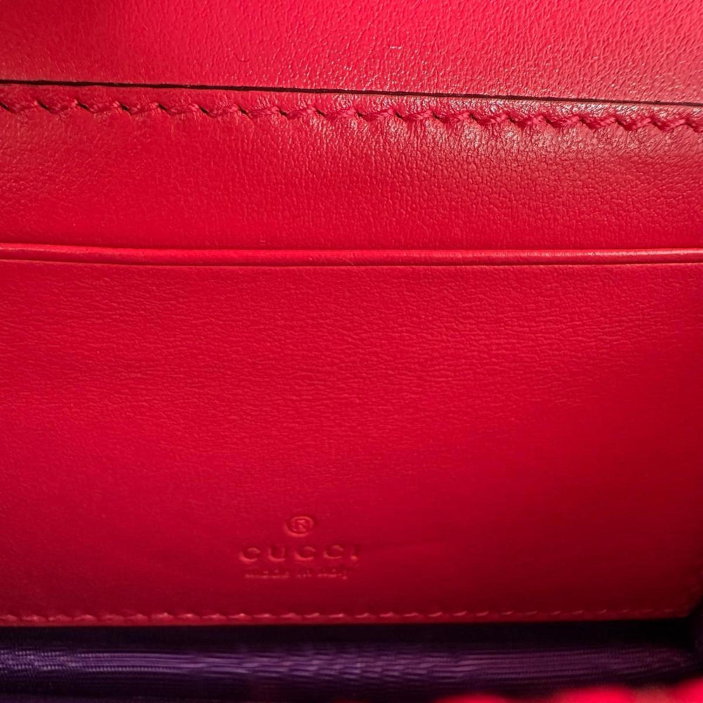 GUCCI Handbag 2WAY Bag GG Mini Matelasse Nylon Pink — Like New