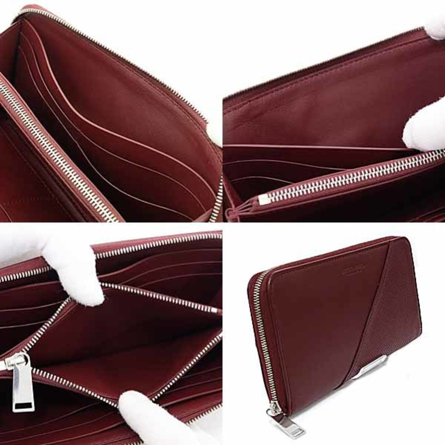 Bottega Veneta Marco Polo Zip-Around Wallet, Round Long 573431, Bordeaux