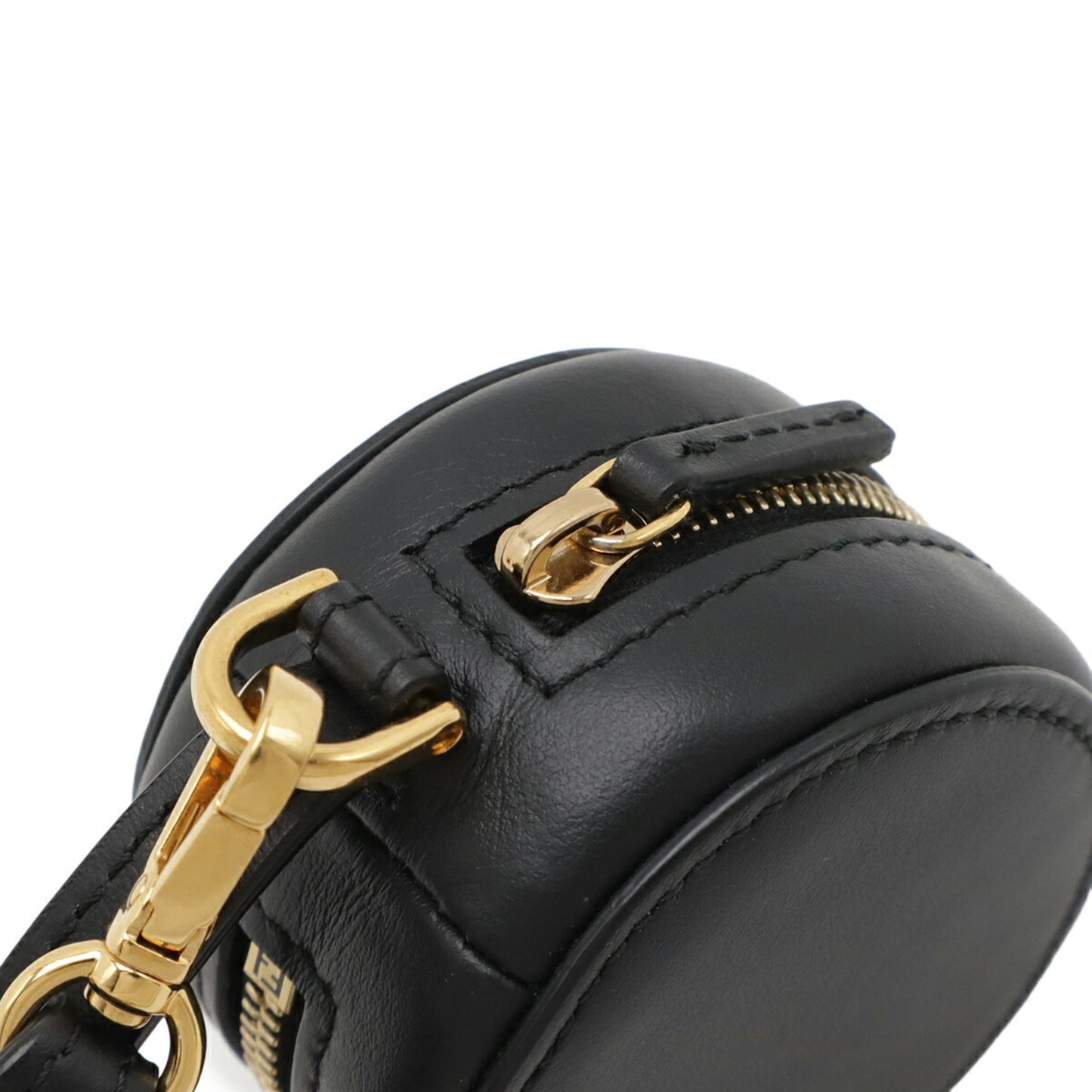 FENDI FF Eco Bag, Tote Pocketable, Bag Charm, Coin Case, Nylon, Leather, Black, Red, Brown, 7AR721