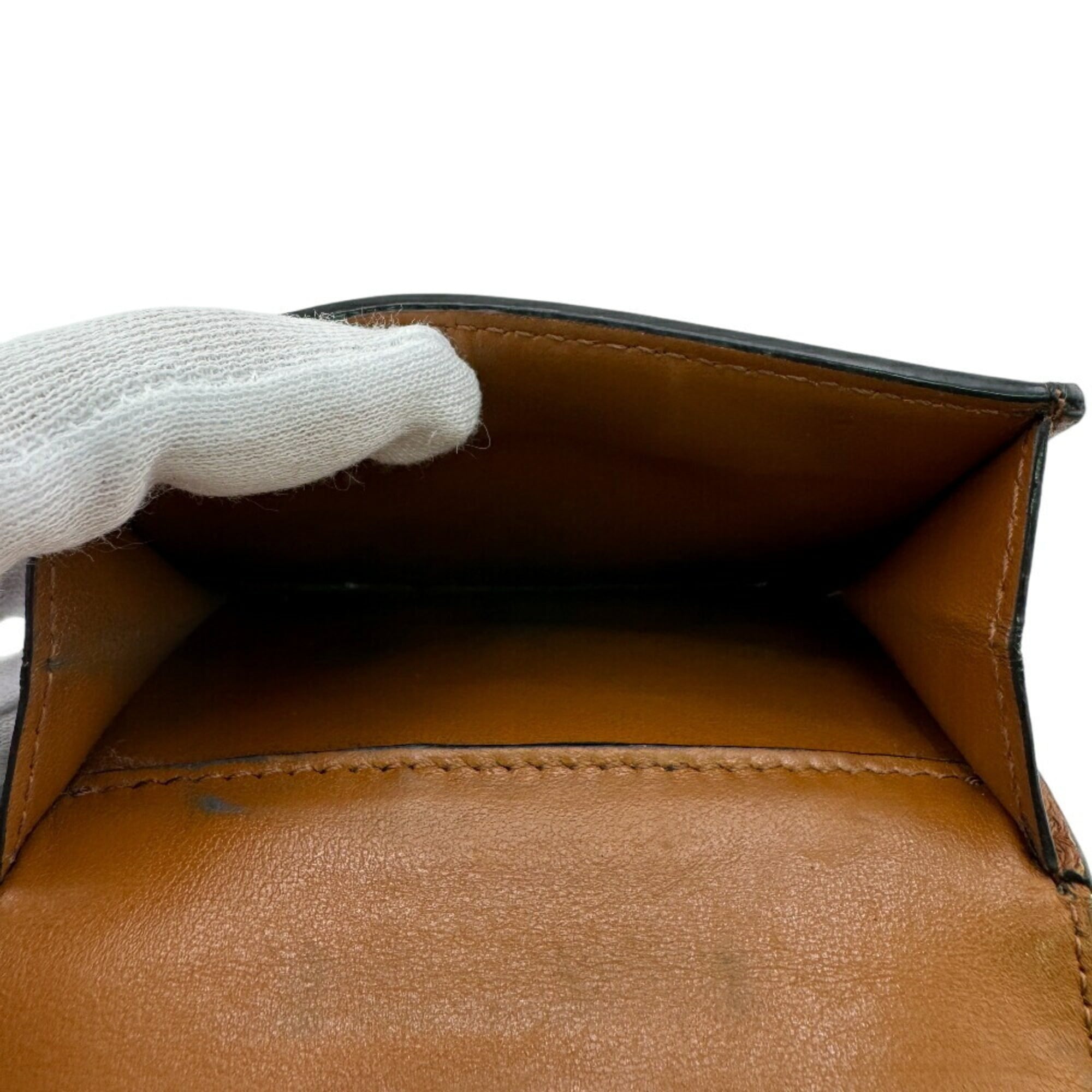 CELINE Small Trifold Wallet, Brown, Women's