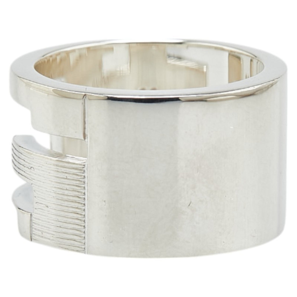 Gucci Cutout G Logo Ring #11 SV925 Silver Women's GUCCI