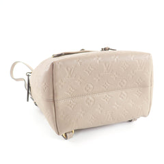 LOUIS VUITTON M45410 Montsouris PM Tourterelle Monogram Empreinte Backpack, Rucksack/Daypack, with Dust Bag, Made in Spain, Women's — Like New