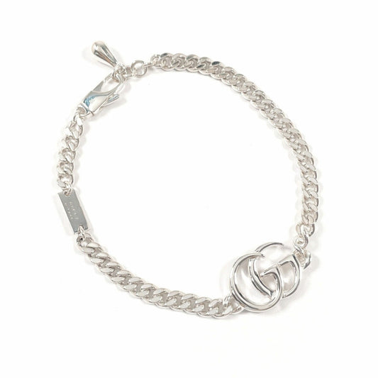 GUCCI Double G Chain Bracelet Silver 925 Unisex