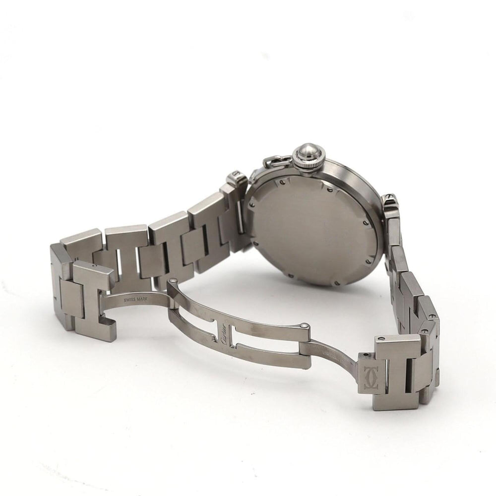 Cartier Pasha C GMT W31078M7 Stainless Steel Automatic Watch — Very Good