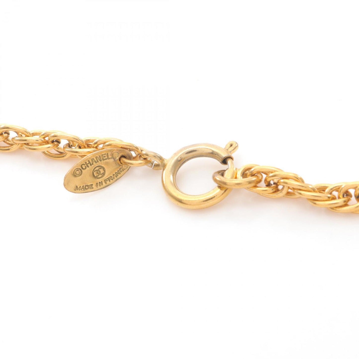 CHANEL Coco Mark Necklace Jewelry GP (Gold Plated) Women's Gold