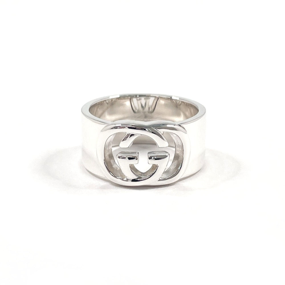 GUCCI Interlocking G Ring, Sterling Silver 925, Size 18, Men's — Like New