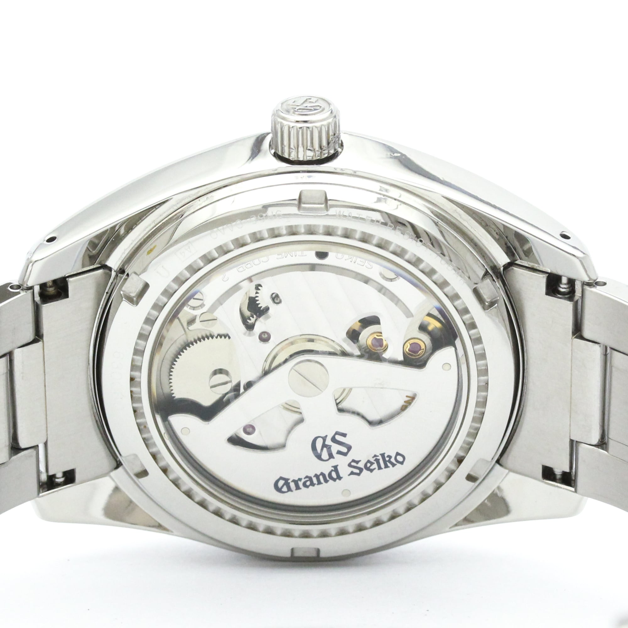 GRAND SEIKO SBGA001 Steel Spring Drive Mens Watch 9R65-0AA0 Polished — Very Good