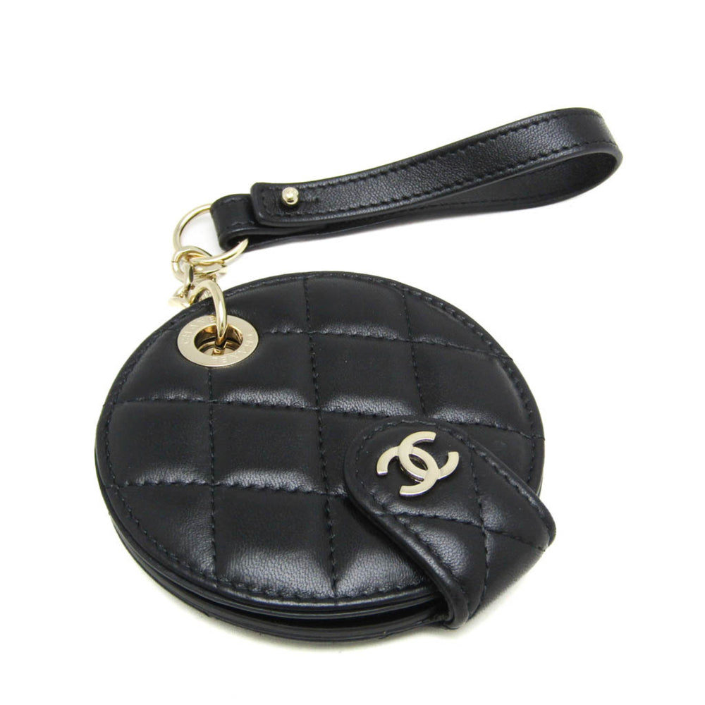 Chanel Matelasse Women's Name Tag Black Bag Charms — Like New
