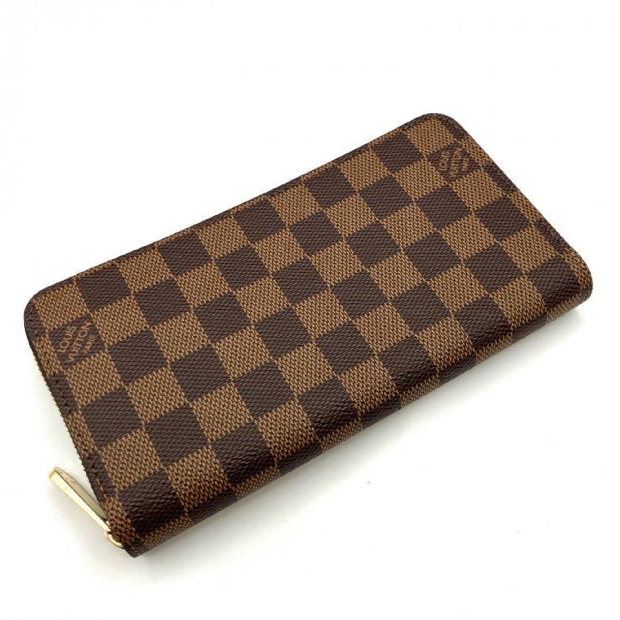 Louis Vuitton Damier Zippy Wallet N41661, Brown