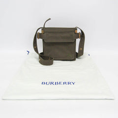 Burberry Mini Trench Tote 8092089 Men,Women Cotton Canvas Shoulder Bag Khaki — Like New